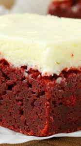 Outrageous Red Velvet Brownies A Classic Cake Is Made Into Rich Dense And Delicous Brownies Smother Th Brownie Recipes Brownies Recipe Easy Dessert Recipes