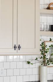 Putty Colored Cabinets And Cabinet Painting Tips The Lilypad Cottage In 2020 Painted Kitchen Cabinets Colors Greige Kitchen Cabinets Kitchen Cabinet Colors