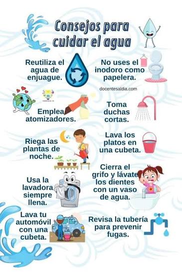 Consejos para cuidar el agua ?