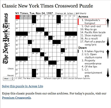 Themed crossword puzzles with a human touch. Free Classic New York Times Crossword Puzzle New One Each Day From The Archives Regular Daily Puzzles Are A Paid Crossword Crossword Puzzles Daily Puzzle