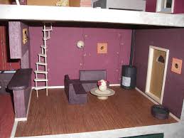 Maison Miniature En Carton Recycle Decoree Avec Des Chutes De Papiers Deco Maison De Poupee Mobilier De Salon Maison