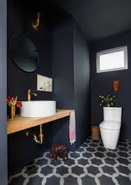 Pick A Bold And Moody Dark Paint With Portola Rue Small Toilet Room Painting Bathroom Bathroom Design