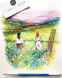 Claire S Wilson On Twitter Kindred Spirits Watercolor Watercolorpainting Illustration Drawing Illustrator Anneofgreengables Anne Diana Canada Fields Nature Beauty Love Friendship Timeless Kindredspirits Claireswilsonart Https T Nature art, butterfly wall decor, nature painting, butterfly wall art, nature illustration 156.