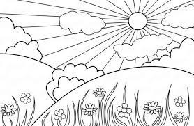 Desenho para pintar das princesas. Desenhos De Paisagens Para Colorir Desenhos Imprimir