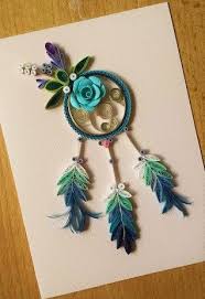 Paper Quillied Beautiful Dream Catcher Wedding Mothers Etsy Quilling Designs Quilling Techniques Paper Quilling Designs