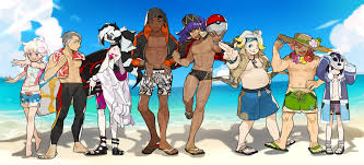leon, raihan, piers, bede, allister, and 3 more (pokemon and 2 more) drawn  by natsuko_(summer_525528) | Danbooru