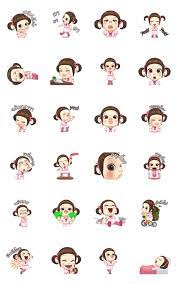 Neneng Gesrek Little Crazy Girl Sticker For Line Whatsapp Android Iphone Ios Girl Stickers Crazy Girls Line Sticker