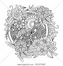 Free mandala to color maze. Adult Coloring Page Vector Photo Free Trial Bigstock
