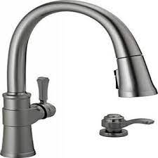 Pull down vs pull out kitchen faucets; Delta Faucet Delta Faucet Spargo Single Handle Kitchen Sink Faucet With Pull Down Sprayer Shieldspray Technology And Magnetic Docking