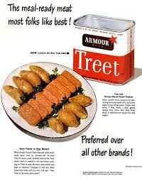 Treet: Spam-like sugar-cured ham from Armour from the 40s & 50s - Click  Americana