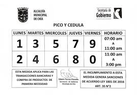 Bogotá busca reducir los contagios con el confinamiento de las tres localidades. Nuevos Horarios De Pico Y Cedula Para Chia Y Cajica El Periodico De Chia