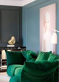Emerald Green Velvet Sofa