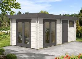 Garten Und Freizeithaus Carroz Modern 70 Iso In 2019 Gartenhaus Flachdach Gartenhaus Und 5 Eck Gartenhaus