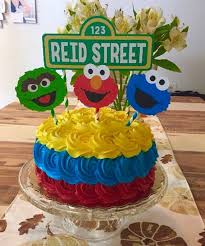 Sesame Street Inspired Cake Toppers Cake Banner Elmo Smash Etsy Sesame Street Birthday Cakes Elmo Birthday Cake Sesame Street Birthday