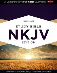 Holman Study Bible Nkjv Edition Crimson And Gray Cloth Over Board