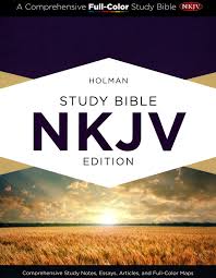 holman study bible nkjv edition crimson and gray cloth over board