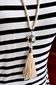 Diy Nautical Rope Tassel Necklace Nautical Jewelry Diy Rope Tassel Necklace Tassel Necklace