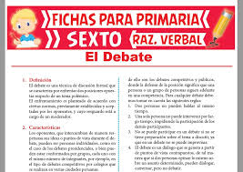 El diccionario del español de méxico dice que es una discusión ordenada que se hace de dos o más puntos de vista, de. Caracteristicas Del Debate Para Sexto Grado De Primaria 2021