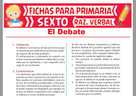 Debate el debate es una técnica de discusión formal que se caracteriza por enfrentar dos posiciones opuestas respecto de un tema polémico. Caracteristicas Del Debate Para Sexto Grado De Primaria 2021
