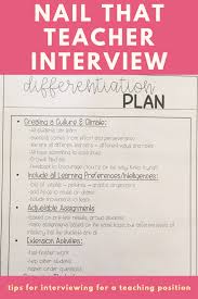 Nail That Teacher Interview Learn Tips And Tricks To Creating The Perfect Teacher Interview Portfo Teacher Interviews Teacher Job Interview Teaching Interview