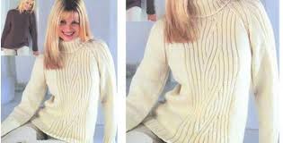 Knit cardigan in pattern mix | knitting pattern lana grossa. Splendid Knitted Raglan Sweater Free Knitting Pattern
