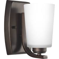 Generation lighting outdoor cylinders 2 light 18 tall outdoor wall sconce with led bulbs. Sea Gull Franport 8 Wall Sconce In Bronze Lightsonline Com