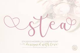 All tags free for commercial use basic sans serif slab serif script decorative dingbats non latin pixel style 3d blocky cartoon cute curly futuristic grunge outline hand brush cursive calligraphy. Stea Font By Situjuh Creative Fabrica Free Calligraphy Fonts Free Cursive Fonts Free Script Fonts