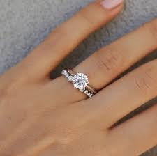 Classic 6 Prong Solitaire Engagement Ring Set Unique Engagement Rings Rose Gold Rose Gold Engagement Ring Vintage Engagement Rings Twisted