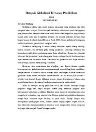 Check spelling or type a new query. Karya Tulis Ilmiah Dampak Globalisasi Ba