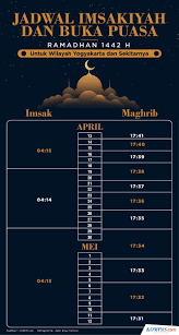 Ramadhan berapa hari lagi 2019 gambar islami. Infografik Jadwal Imsak Dan Buka Puasa Yogyakarta Ramadhan 2021