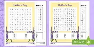 Download Mother S Day Word Search Esl Mother S Day Word Search