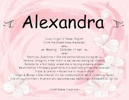 Alexandra Names With Meaning Names Insightful Quotes