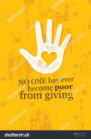 No One Has Ever Become Poor Stock Vector Royalty Free 447668815