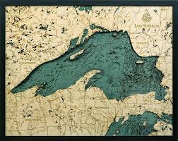 bathymetric map lake superior