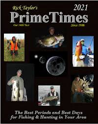 2021 Primetimes Hunting Fishing Calendar Best Times Solunar Table