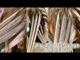 48 Zig Zag Balayage Technique Youtube Balayage Technique Balayage Hair Tutorial Hair Color Techniques