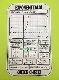 Exponential Functions Quick Check And Warm Up Template In 2020 Exponential Functions Functions Algebra Math Template