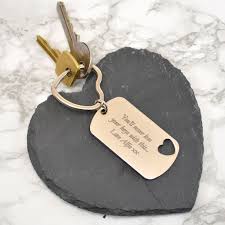 personalised housewarming gift key ring