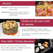 ¿te gusta la comida japonesa? Cursos De Cocina Hindu Japonesa Escuela De Cocina Eneldo Facebook