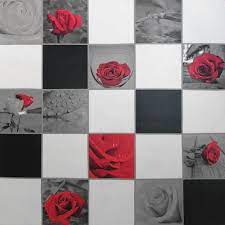 Blue, pink and lilac checkered vector endless texture with roses and hearts for fabric and decoration. 5507 10 White Red Black Tile Rose Wallpaper Rose Wallpaper Wallpaper Brown And Cream Wallpaper