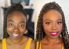 Client's reaction to quince makeup video