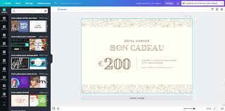 At the end of 2015 it had nearly 250 stores across france, italy, spain, luxembourg, belgium, germany and in switzerland, of which more than 180 are in france. Createur De Bon Carte Cadeau A Imprimer En Ligne Canva