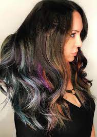 It started off as blue dip dye, and she added in extra colours on the second day. How To Use Hair Chalk Best Hair Chalks For A Temporary Hair Color