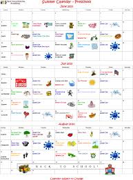 Summer Camp Preschool Calendar Now Available Summer Preschool Themes Summer Camp Themes Summer Daycare