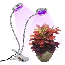 Llingtm 16w Led Hydroponics Plant Grow Lights Dual Head Led Grow Light Led Grow Light 2 Level Dimmable Clip Led Grow Lights Grow Lights For Plants Grow Lights
