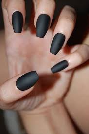 Shop for acrylic nails in fake nails. Matte Black Coffin Nails By Lorena Black Coffin Nails Coffin Nails Matte Matte Black Nails