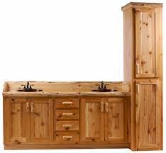 Ash wood macintosh oak finish. Timberline Log Vanity And Linen Cabinet The Log Furniture Store
