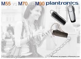 plantronics m55 vs m70 vs m90 bluetooth headsets comparison