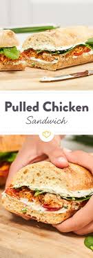 Schnelles Pulled Chicken Sandwich Zum Mitnehmen Rezept Meal Prep Rezepte Huhn Rezepte Gesund Slow Cooker Rezepte Huhn