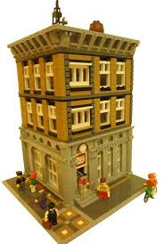 Post Office Lego House Lego Modular Lego Architecture